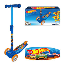 TROTINETA CU 3 ROTI HOT WHEELS CU GHIOZDAN