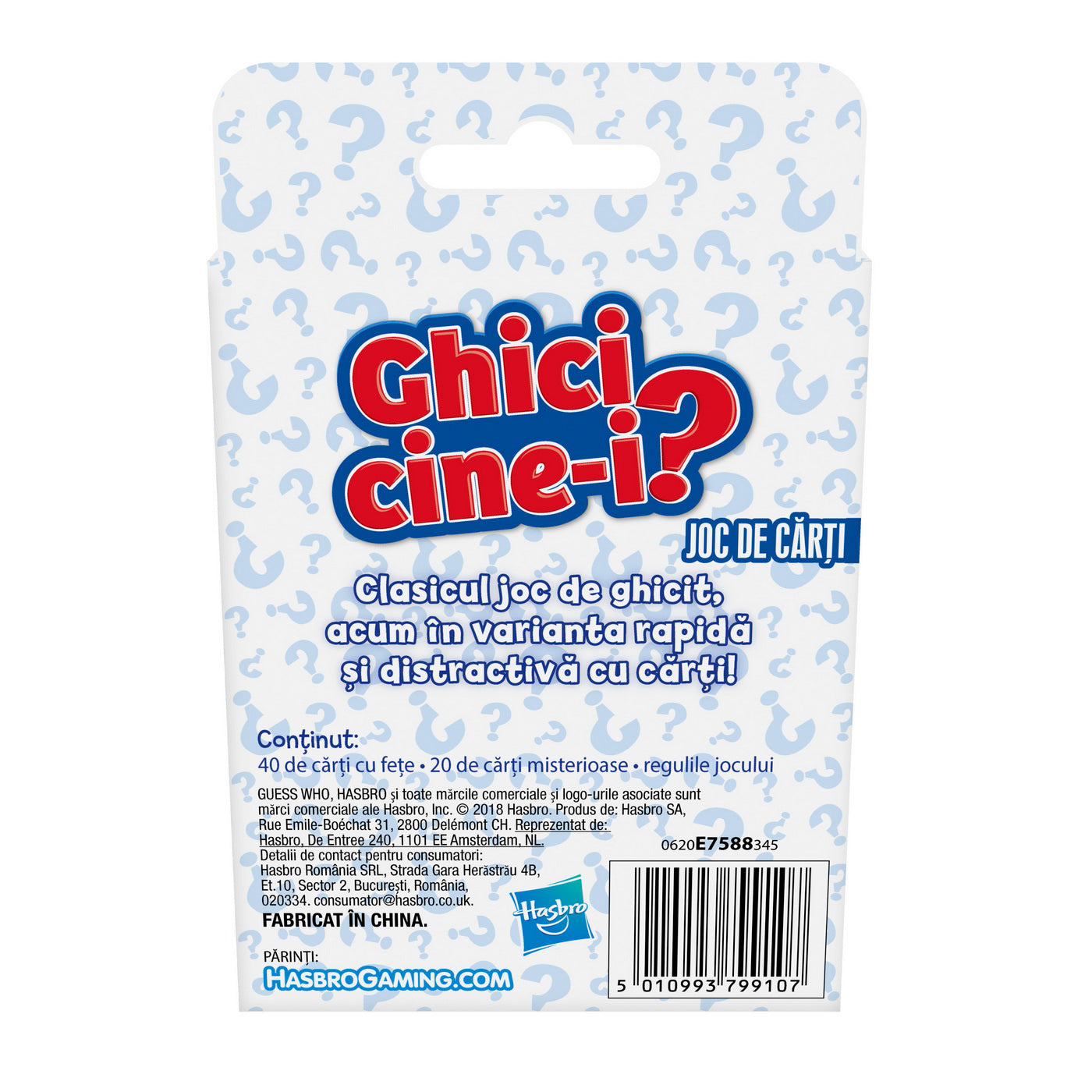 GHICI CINE-I ? JOCUL CLASIC CU CARTI IN LIMBA ROMANA