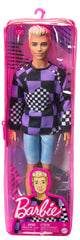 BARBIE PAPUSA BAIAT FASHIONISTAS BLOND CU BLUZA CU IMPRIMEU GEOMETRIC