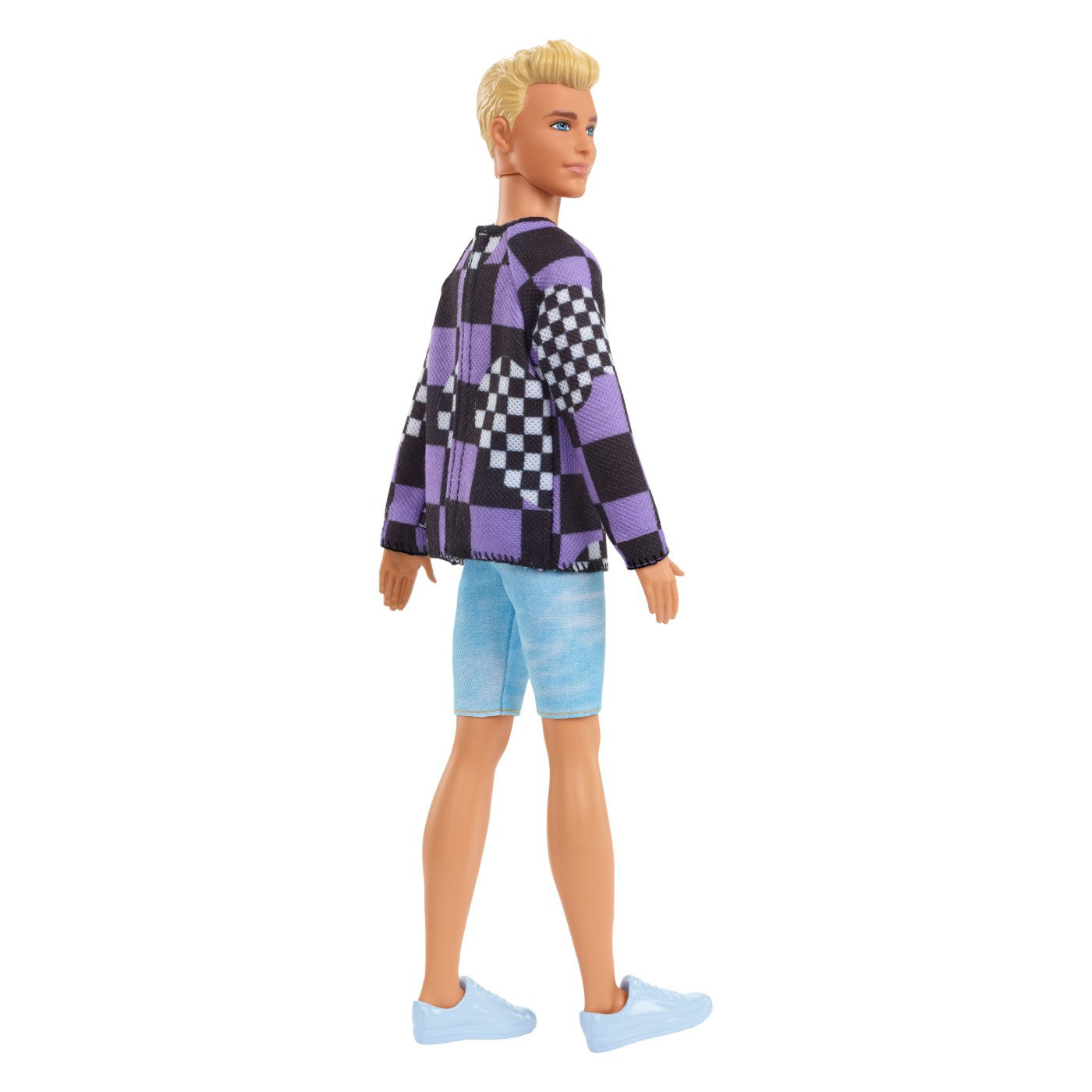 BARBIE PAPUSA BAIAT FASHIONISTAS BLOND CU BLUZA CU IMPRIMEU GEOMETRIC