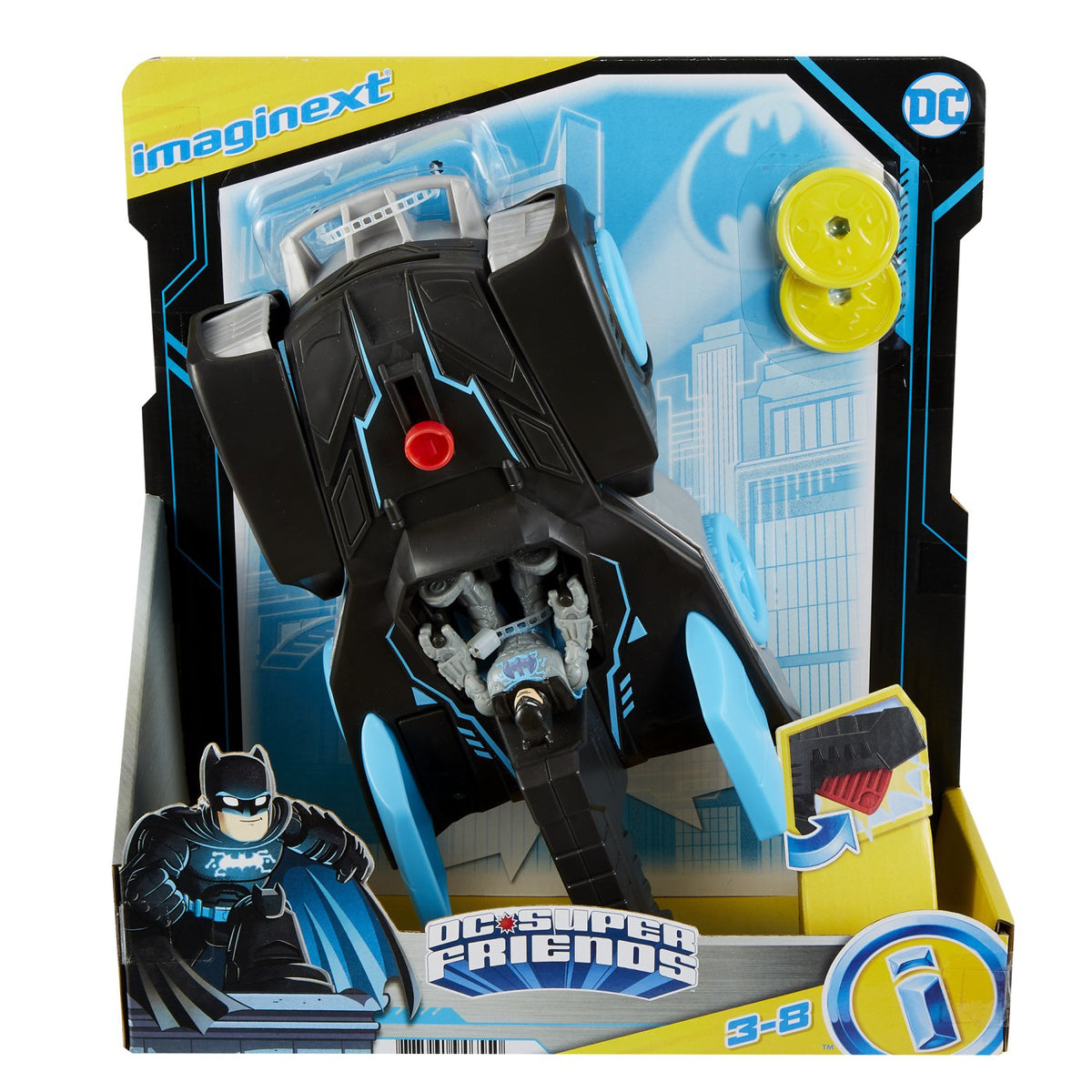 IMAGINEXT DC SUPER FRIENDS VEHICUL CU FIGURINA BAT-TECH BATMOBIL