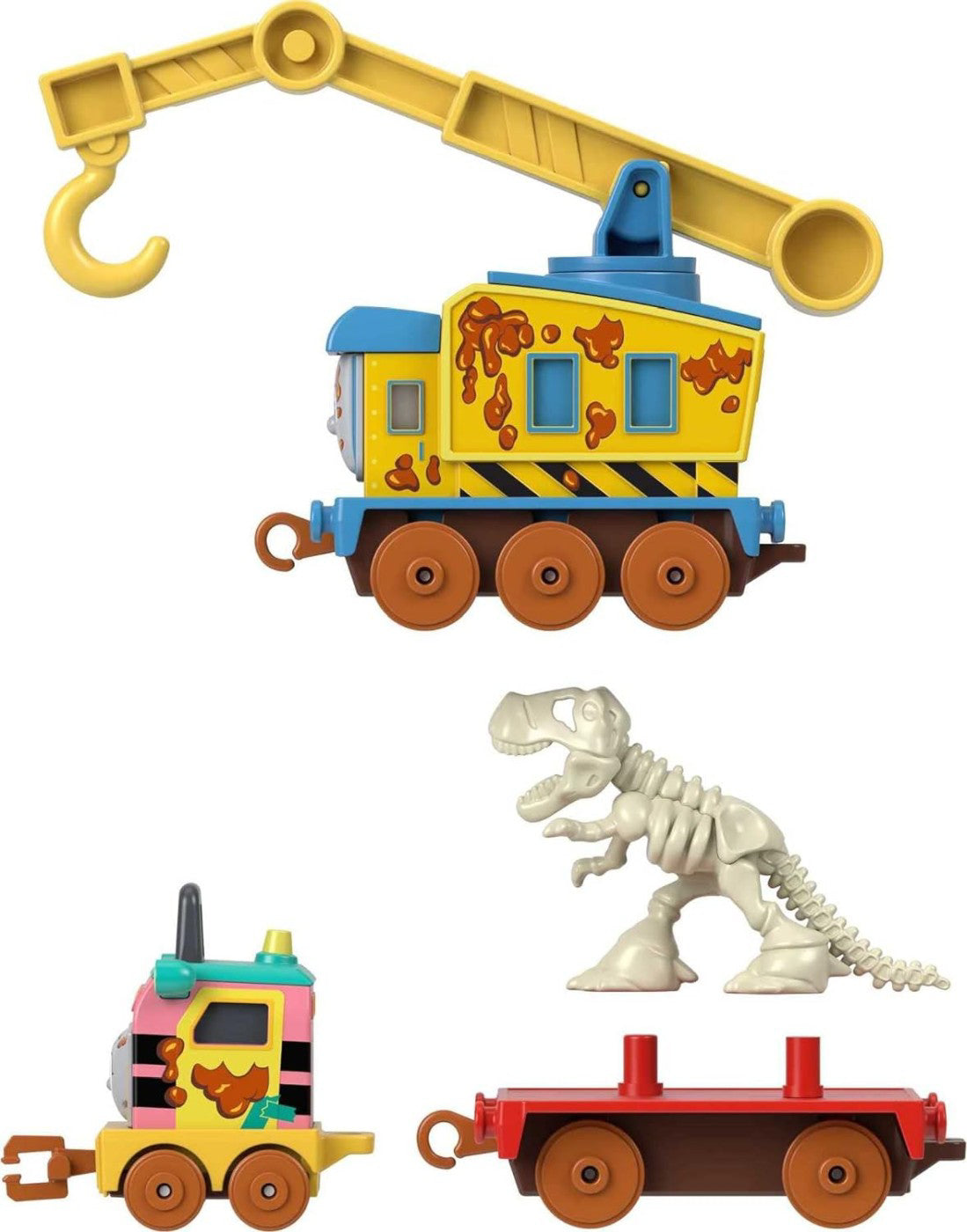 THOMAS LOCOMOTIVA CU VAGON PUSH ALONG DINO