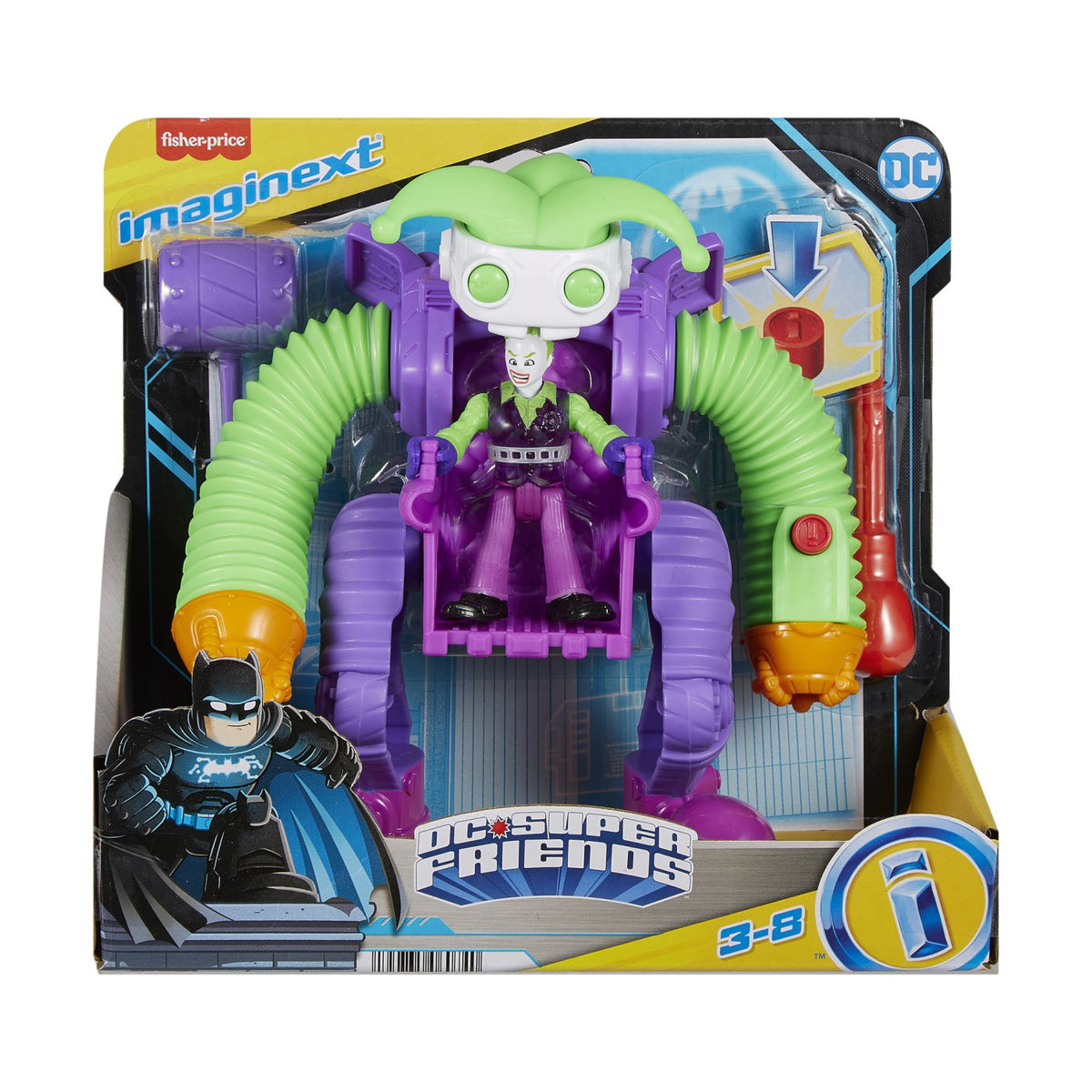 FISHER PRICE IMAGINEXT DC SUPER FRIENDS VEHICUL CU FIGURINA JOKER