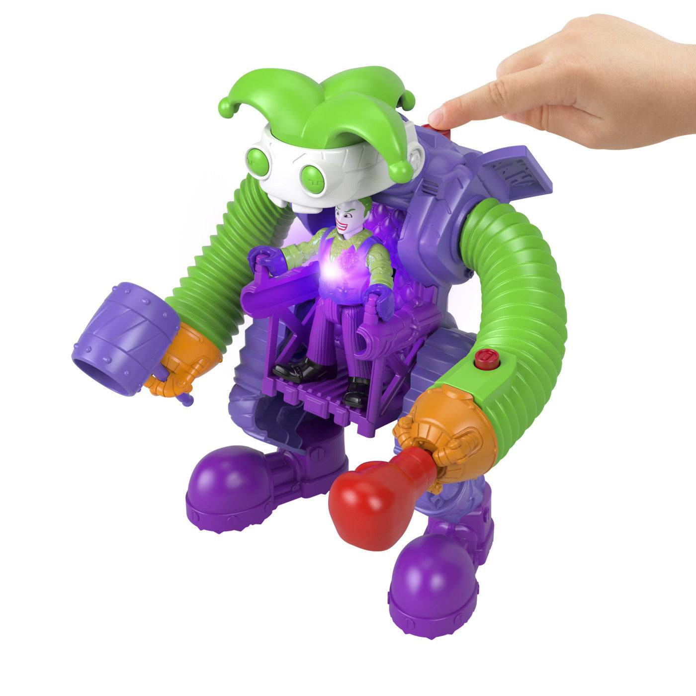 FISHER PRICE IMAGINEXT DC SUPER FRIENDS VEHICUL CU FIGURINA JOKER