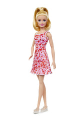 PAPUSA BARBIE FASHIONISTA BLONDA CU PARUL PRINS IN COADA