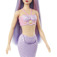 BARBIE DREAMTOPIA PAPUSA SIRENA CU PAR MOV SI COADA MOV