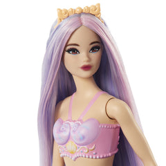 BARBIE DREAMTOPIA PAPUSA SIRENA CU PAR MOV SI COADA MOV