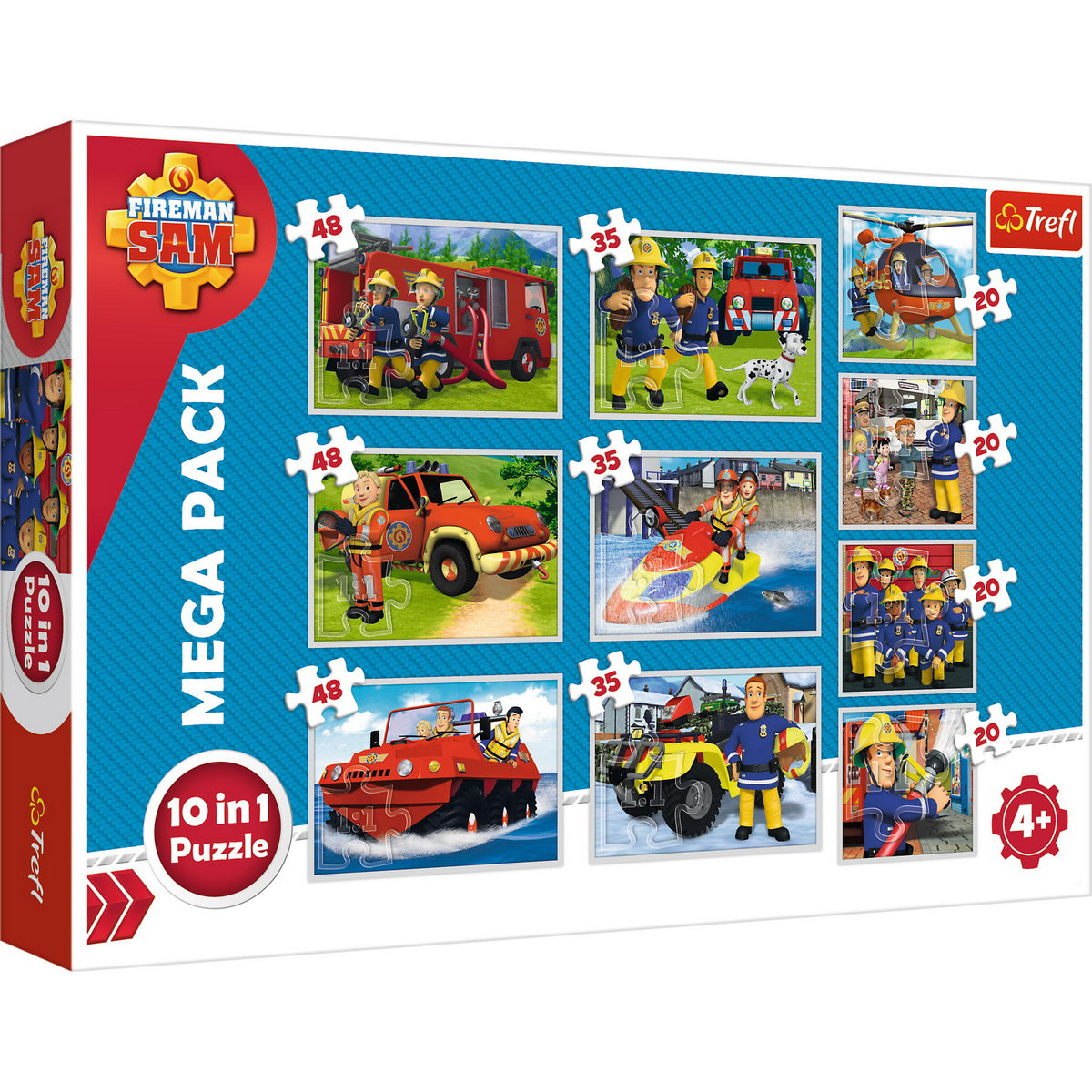 PUZZLE TREFL 10IN1 ECHIPA POMPIERULUI SAM