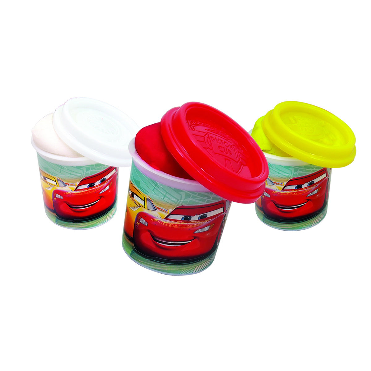 SET 6 BORCANASE CU PLASTILINA CARS