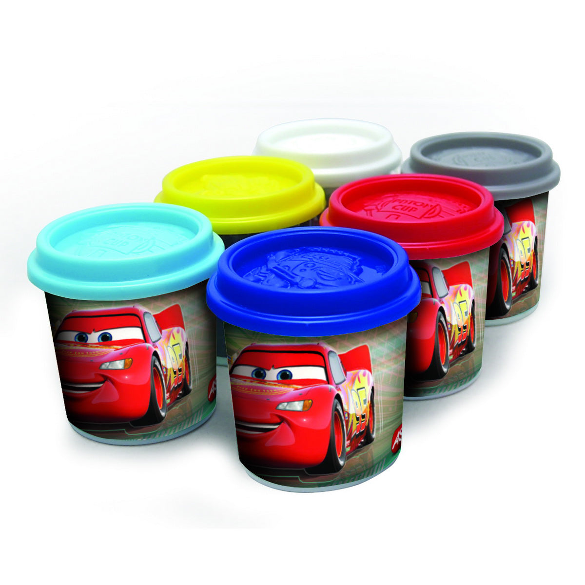 SET 6 BORCANASE CU PLASTILINA CARS