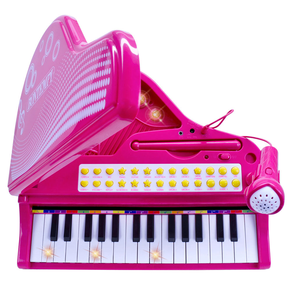 BONTEMPI PIAN ELECTRONIC ROZ CU SCAUN SI MICROFON
