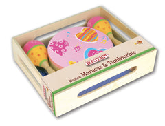 BONTEMPI SET MARACAS SI TAMBURINA DE LEMN