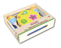 BONTEMPI SET MARACAS SI TAMBURINA DE LEMN
