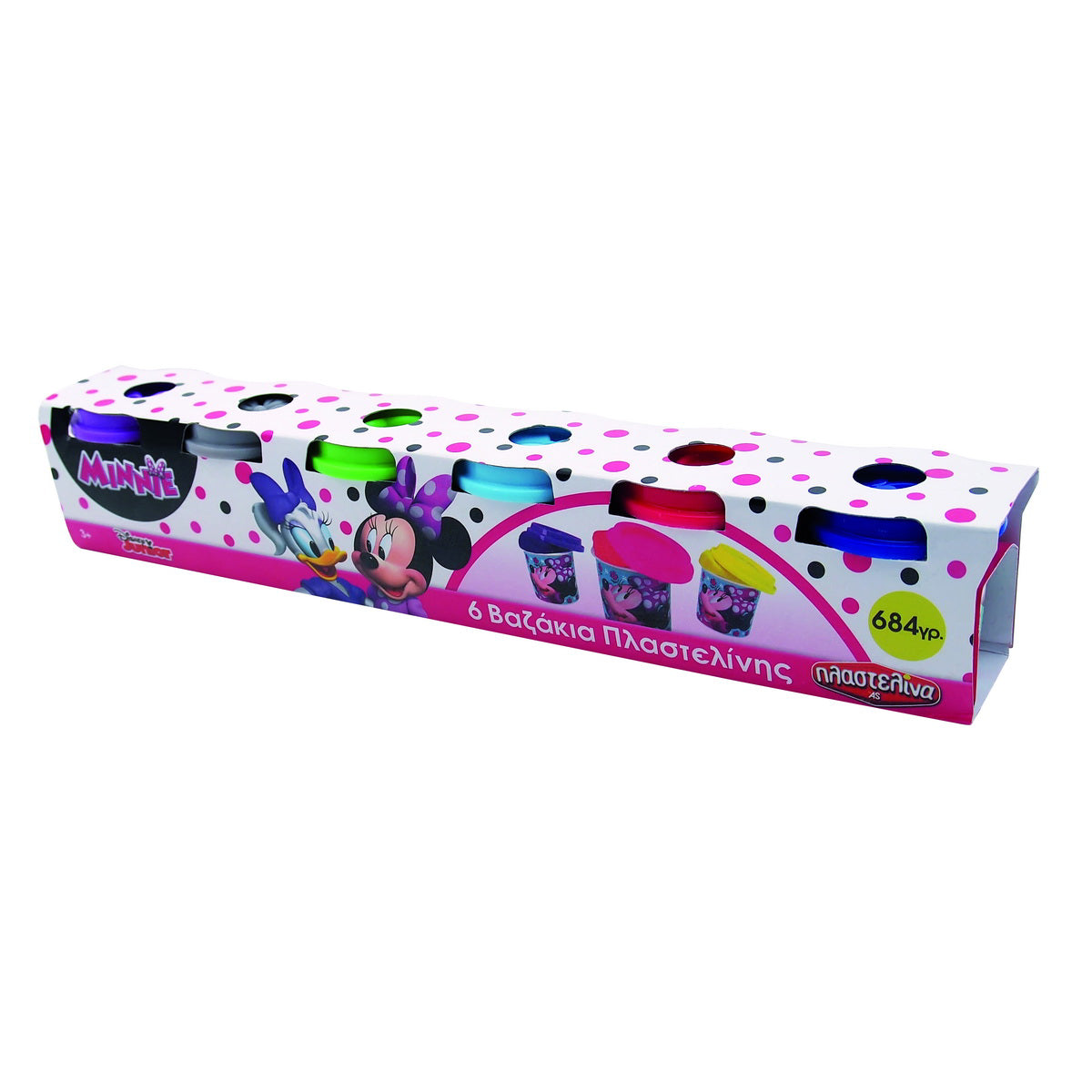 SET 6 BORCANASE CU PLASTILINA MINNIE