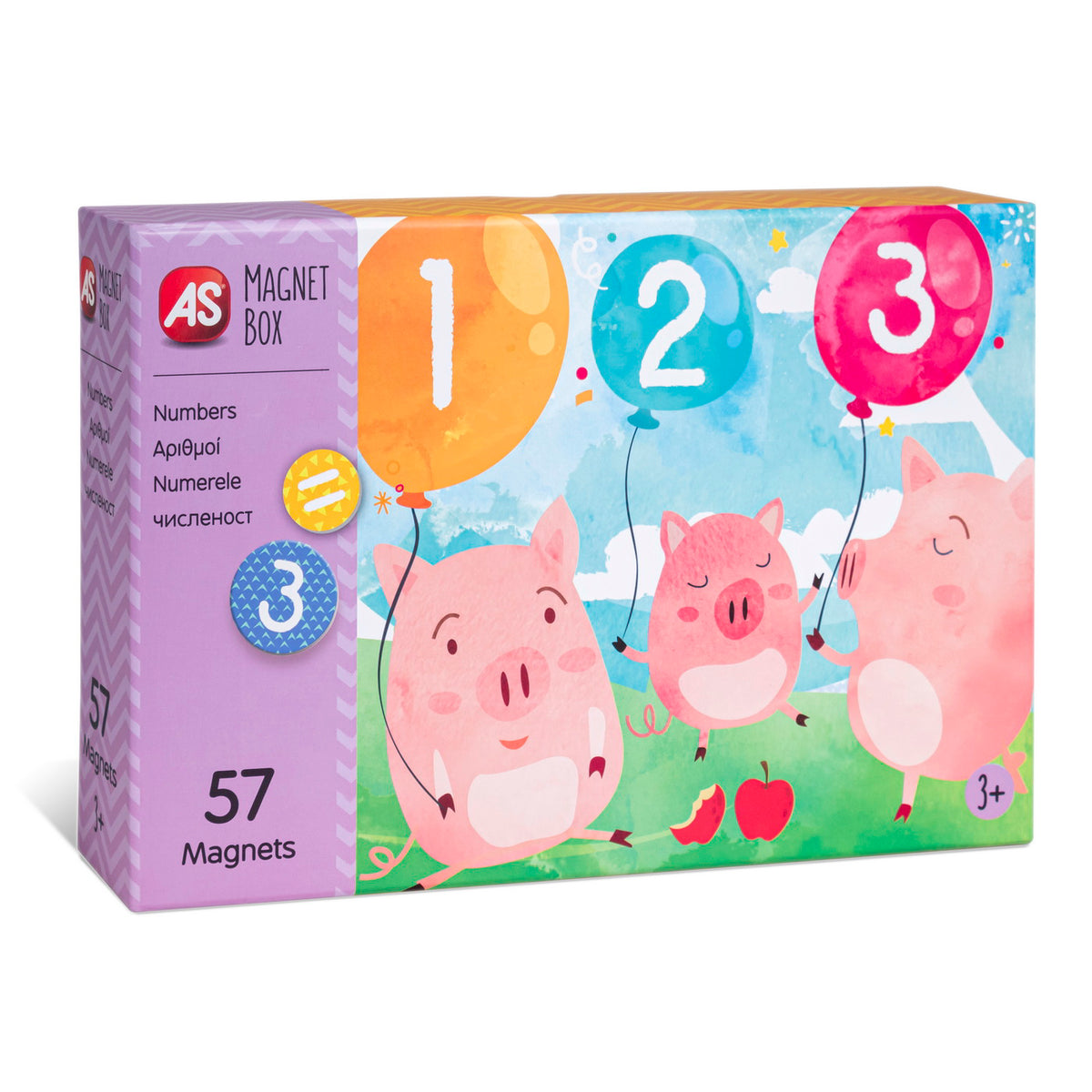 CUTIE MAGNETICA INVATA NUMERELE CU 57 DE PIESE