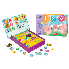 CUTIE MAGNETICA INVATA NUMERELE CU 57 DE PIESE