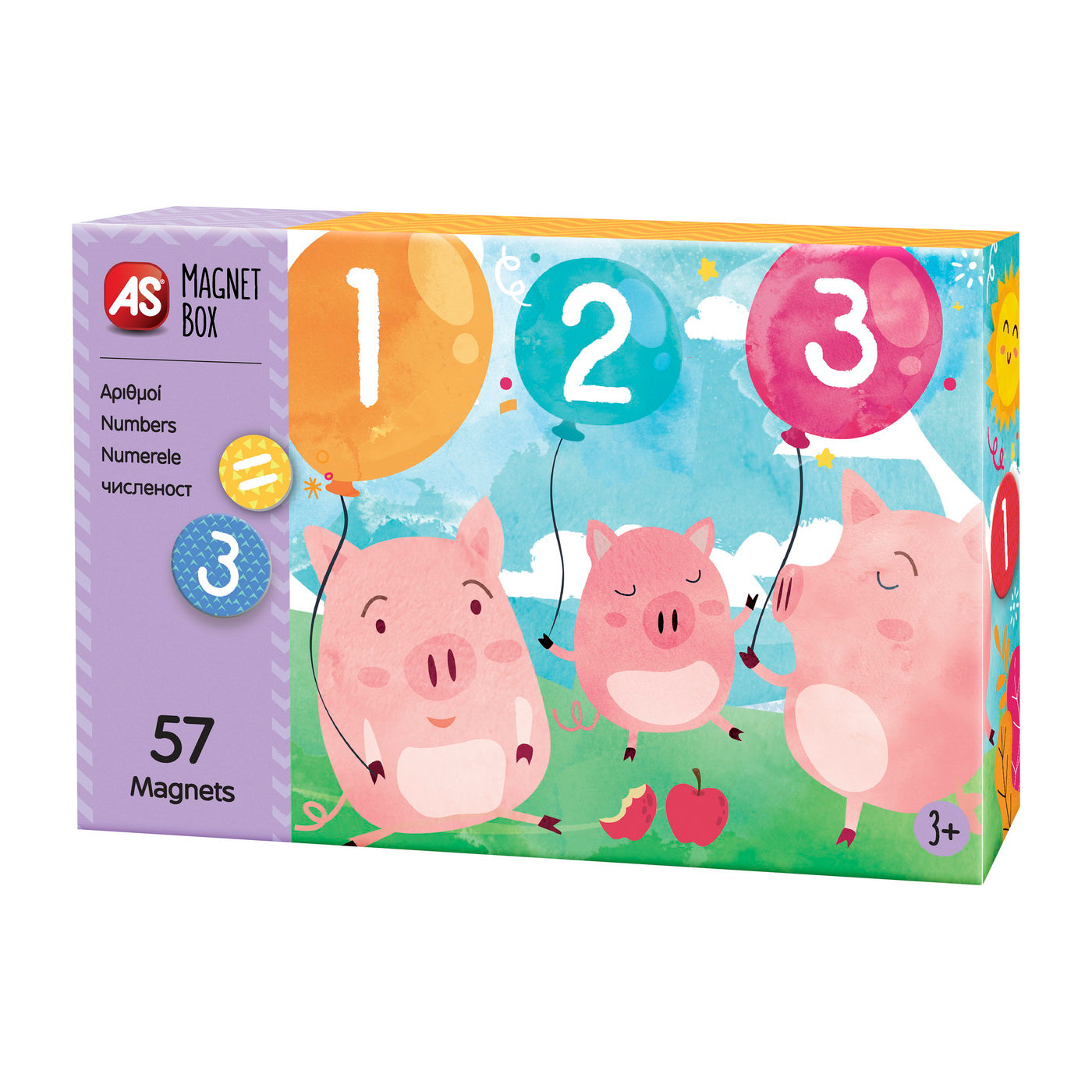 CUTIE MAGNETICA INVATA NUMERELE CU 57 DE PIESE