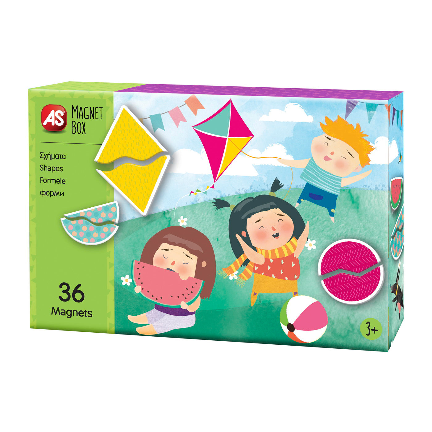 CUTIE MAGNETICA FORME GEOMETRICE CU 36 DE PIESE