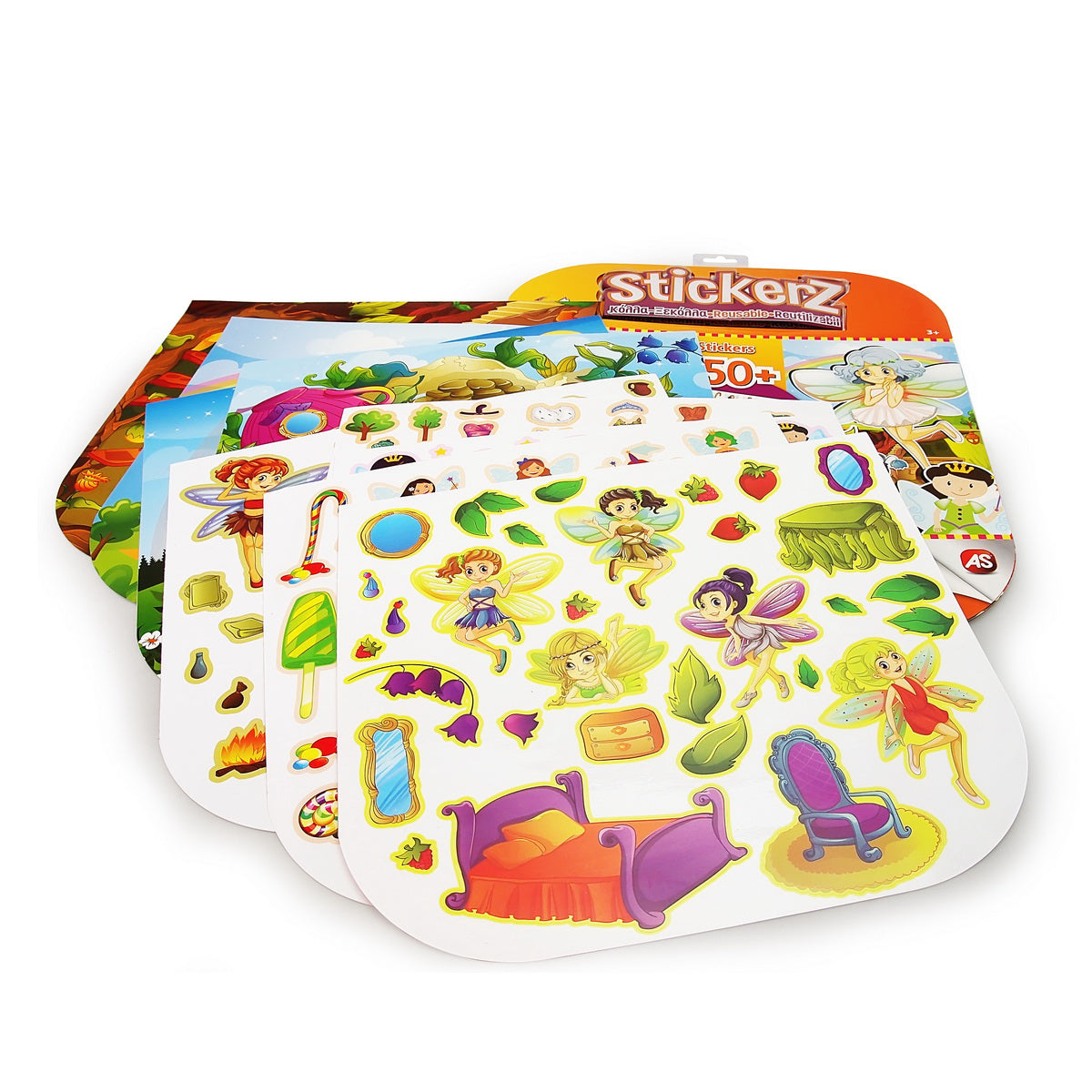 SET 150 DE AUTOCOLANTE STICKERZ REUTILIZABILE CU ZANE