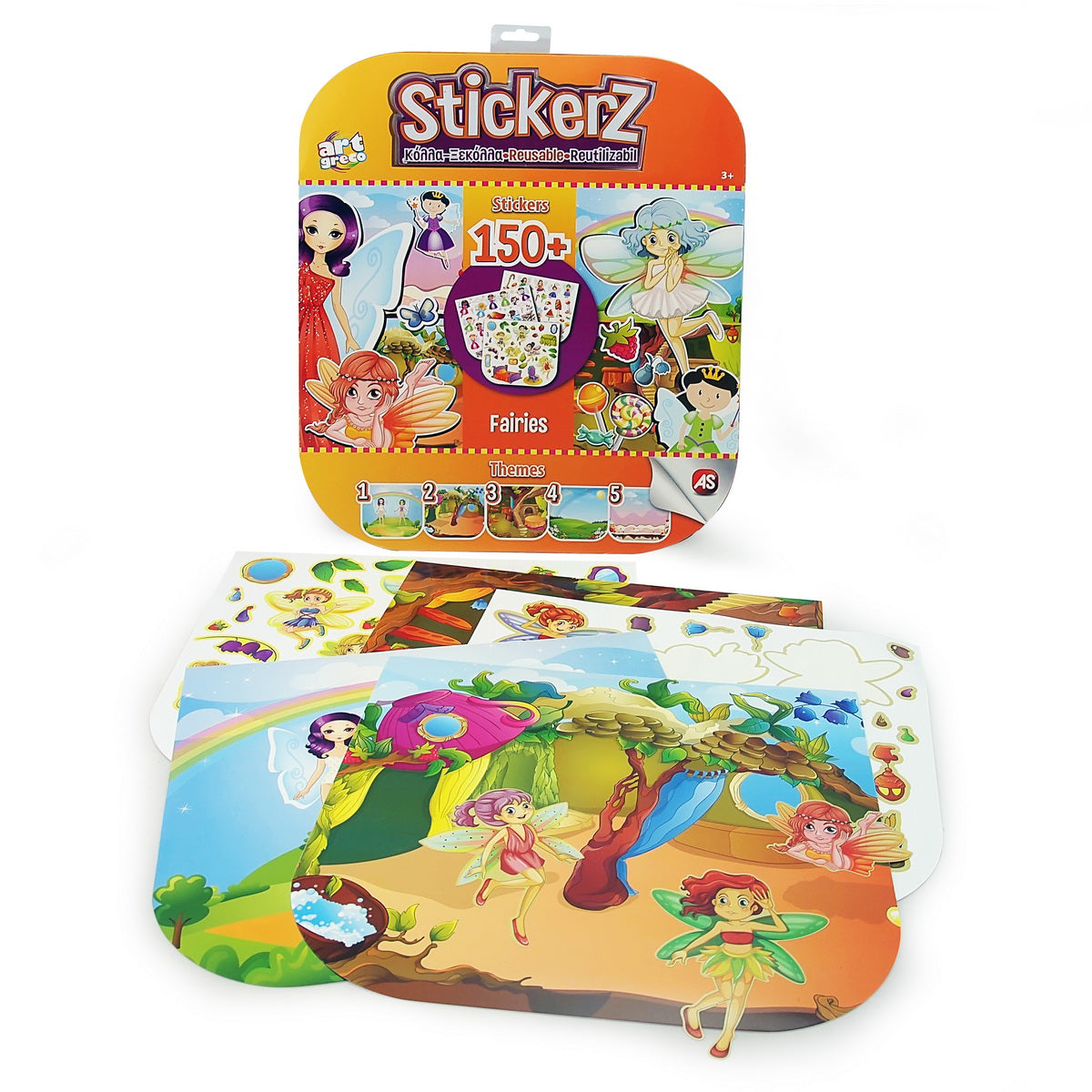 SET 150 DE AUTOCOLANTE STICKERZ REUTILIZABILE CU ZANE