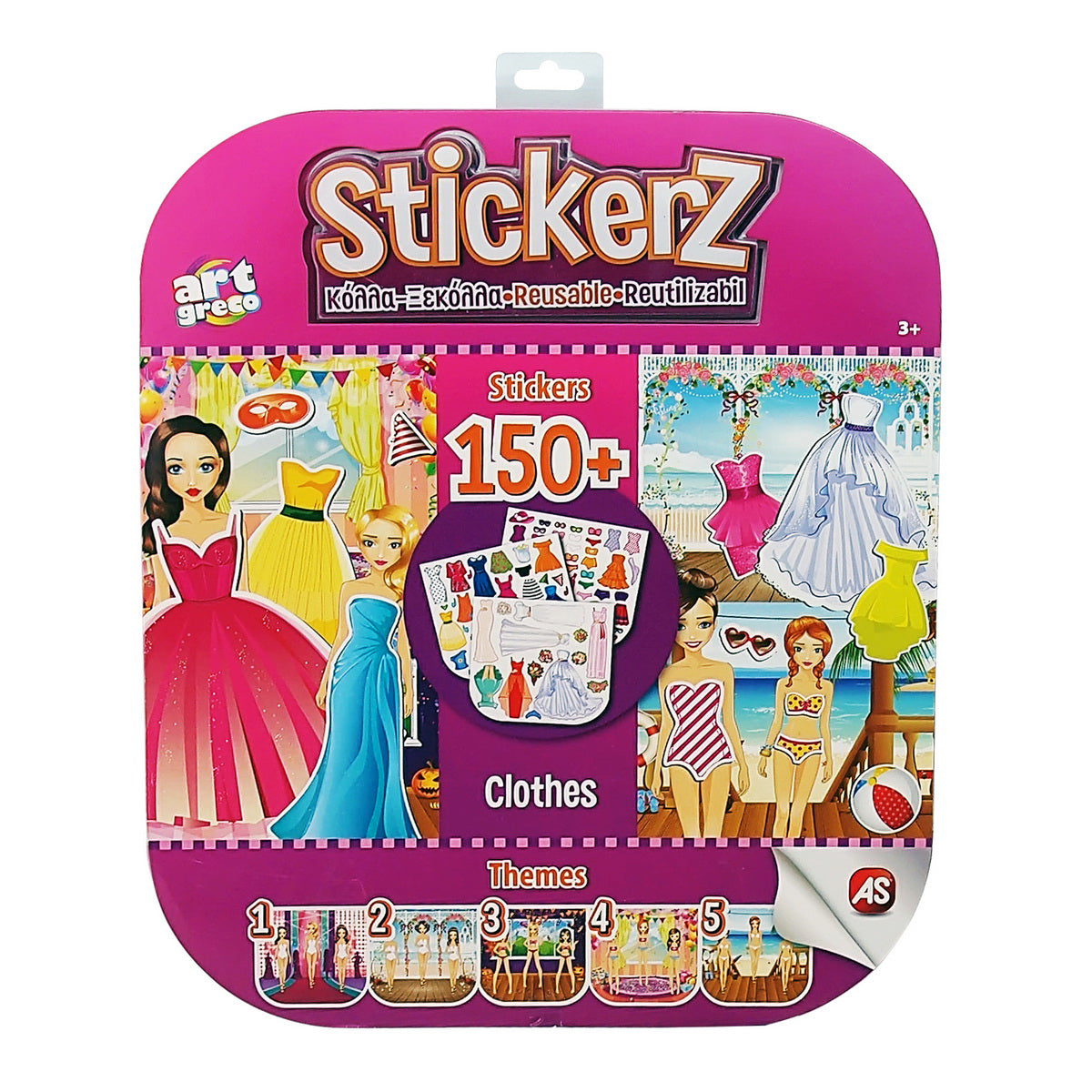SET 150 DE AUTOCOLANTE STICKERZ REUTILIZABILE MEREU LA MODA