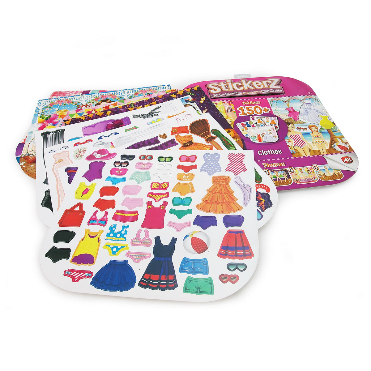 SET 150 DE AUTOCOLANTE STICKERZ REUTILIZABILE MEREU LA MODA