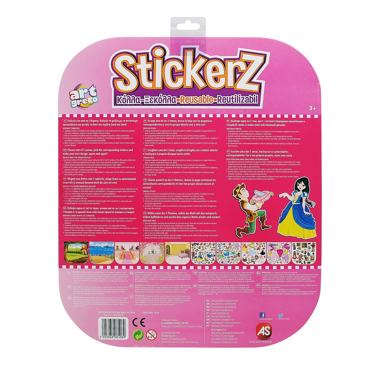 SET 150 DE AUTOCOLANTE STICKERZ REUTILIZABILE PRINTESE