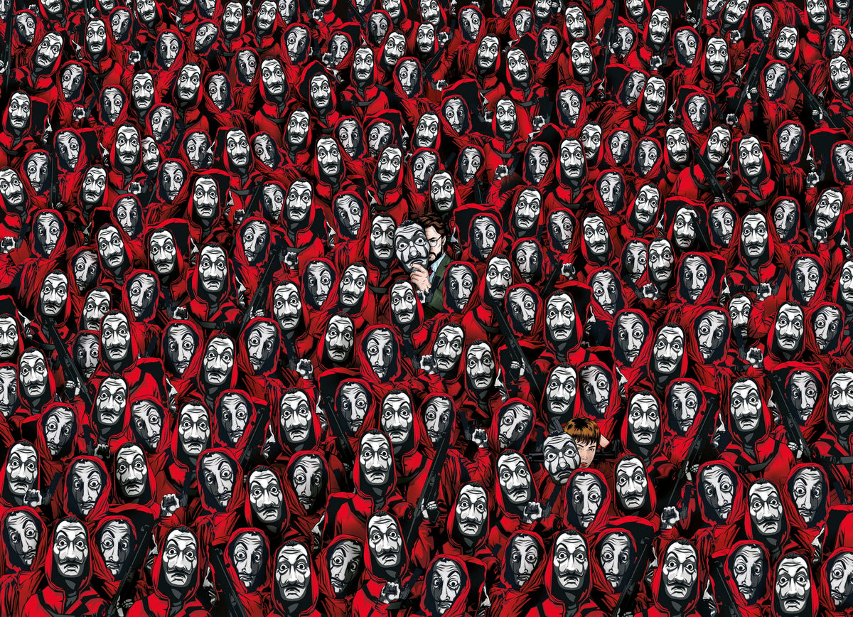 PUZZLE IMPOSSIBLE LA CASA DE PAPEL 1000 DE PIESE CLEMENTONI