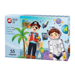 CUTIE MAGNETICA SUPER EROI CU 55 DE PIESE