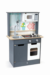 HAPE BUCATARIE CU SUNETE SI LUMINI GRI