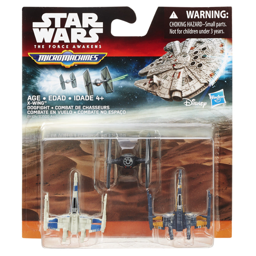 SET 3 FIGURINE MICROMACHINES EPISODUL VII  XWING DOGFIGHT