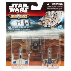 SET 3 FIGURINE MICROMACHINES EPISODUL VII  XWING DOGFIGHT