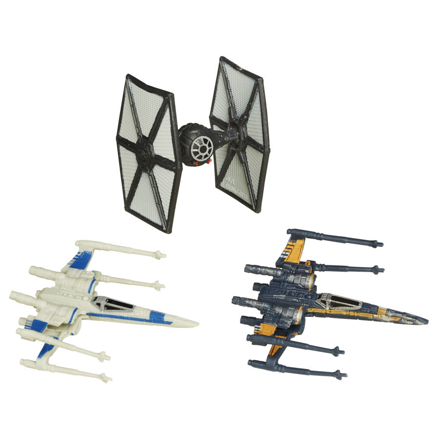 SET 3 FIGURINE MICROMACHINES EPISODUL VII  XWING DOGFIGHT