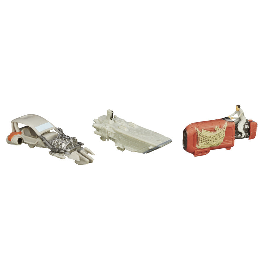 SET 3 FIGURINE MICROMACHINES EPISODUL VII SPEEDER CHASE