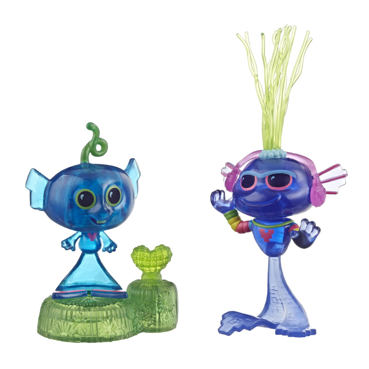 TROLLS SET 2 FIGURINE TECHNO REEF BOBBLE