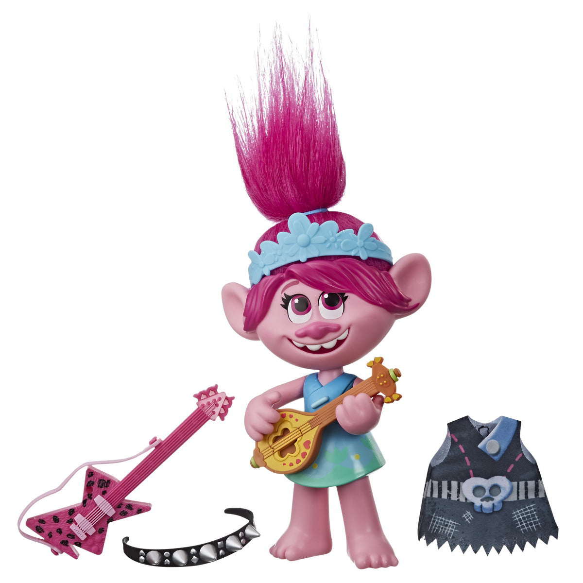 TROLLS FIGURINA MUZICALA POPPY POP TO ROCK