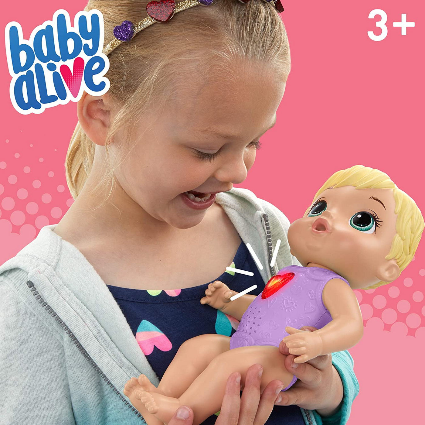PAPUSA BABY ALIVE FERICITA CU BATAI COLORATE ALE ALE INIMII