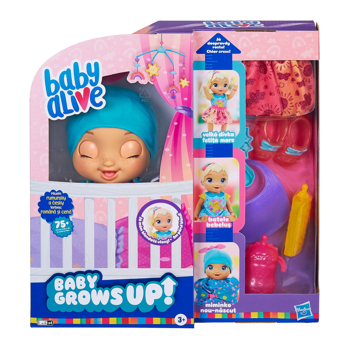 PAPUSA SURPRIZA BABY ALIVE CARE CHIAR CRESTE SI VORBESTE IN LIMBA ROMANA