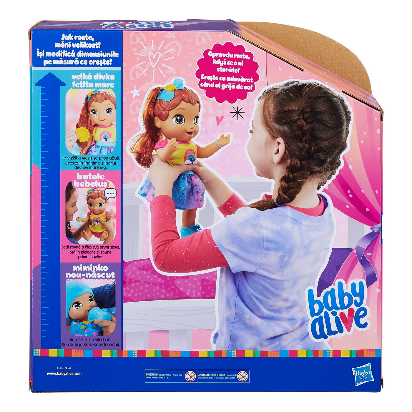 PAPUSA SURPRIZA BABY ALIVE CARE CHIAR CRESTE SI VORBESTE IN LIMBA ROMANA