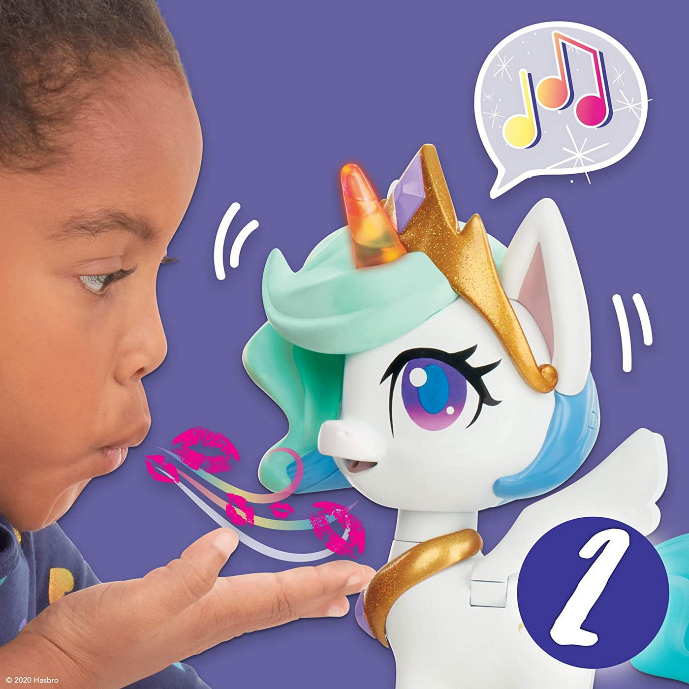 MLP PONEI CELESTIA MAGICAL KISS UNICORN