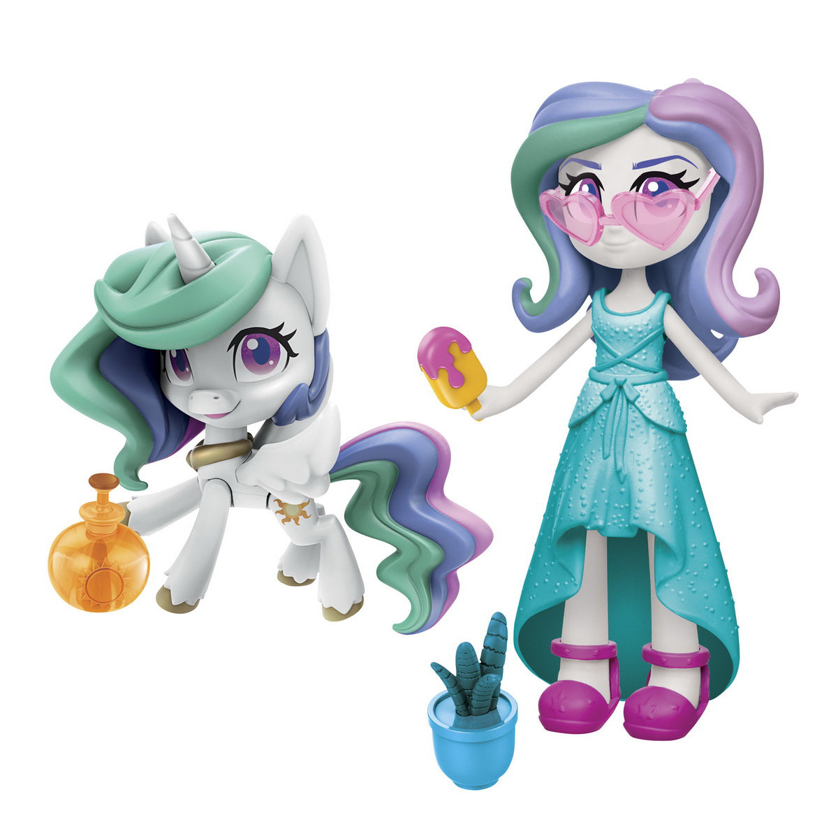 SET EQUESTRIA GIRLS POTIUNEA MAGICA A PRINTESEI CELESTIA