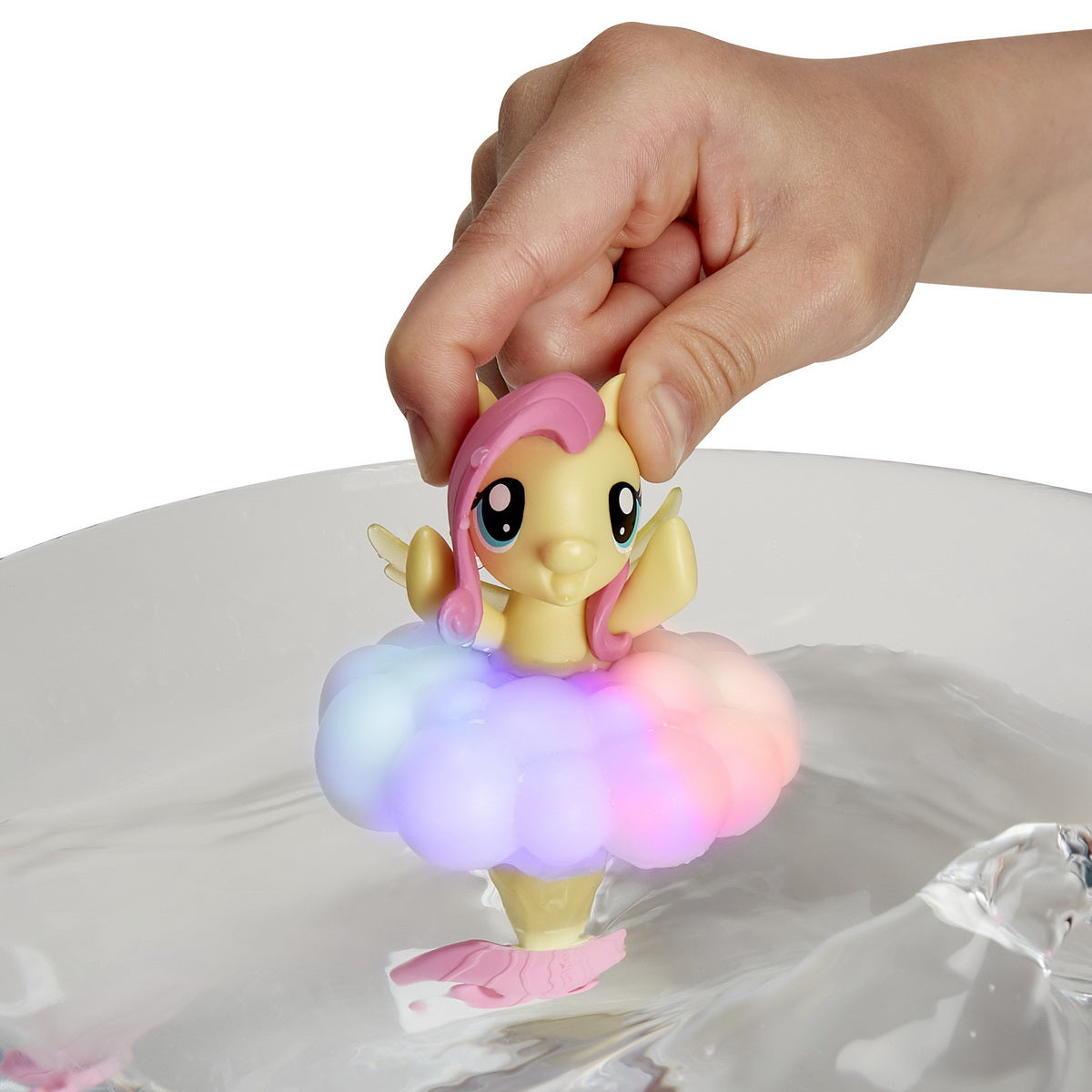 PONEI SIRENA FLUTTERSHY CU LUMINI CURCUBEU