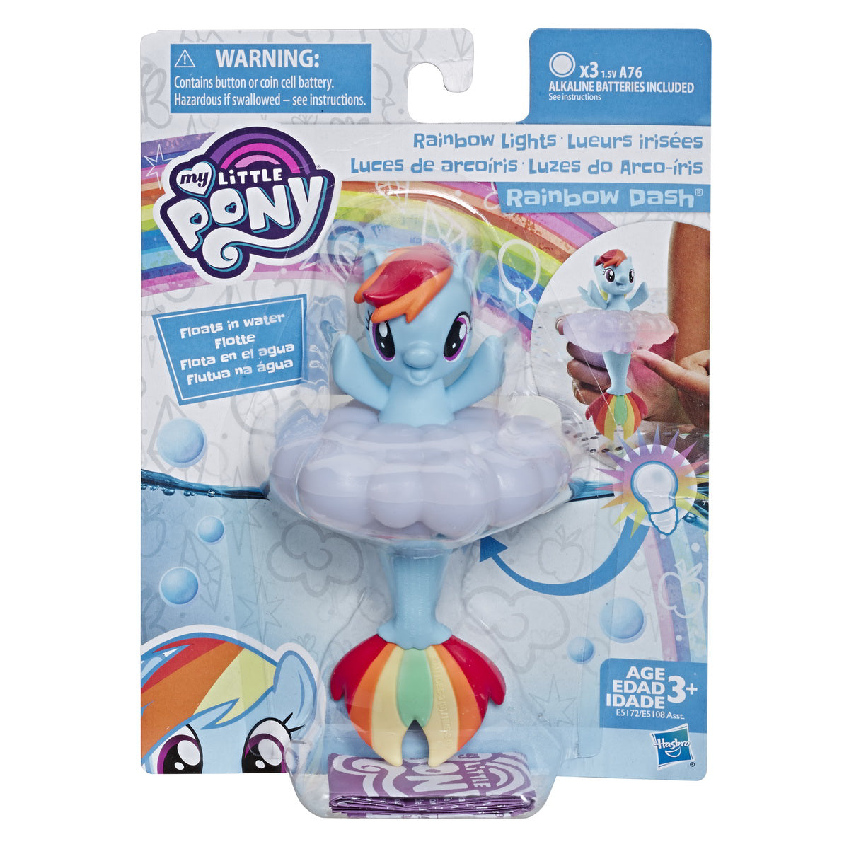 PONEI SIRENA RAINBOW DASH CU LUMINI CURCUBEU