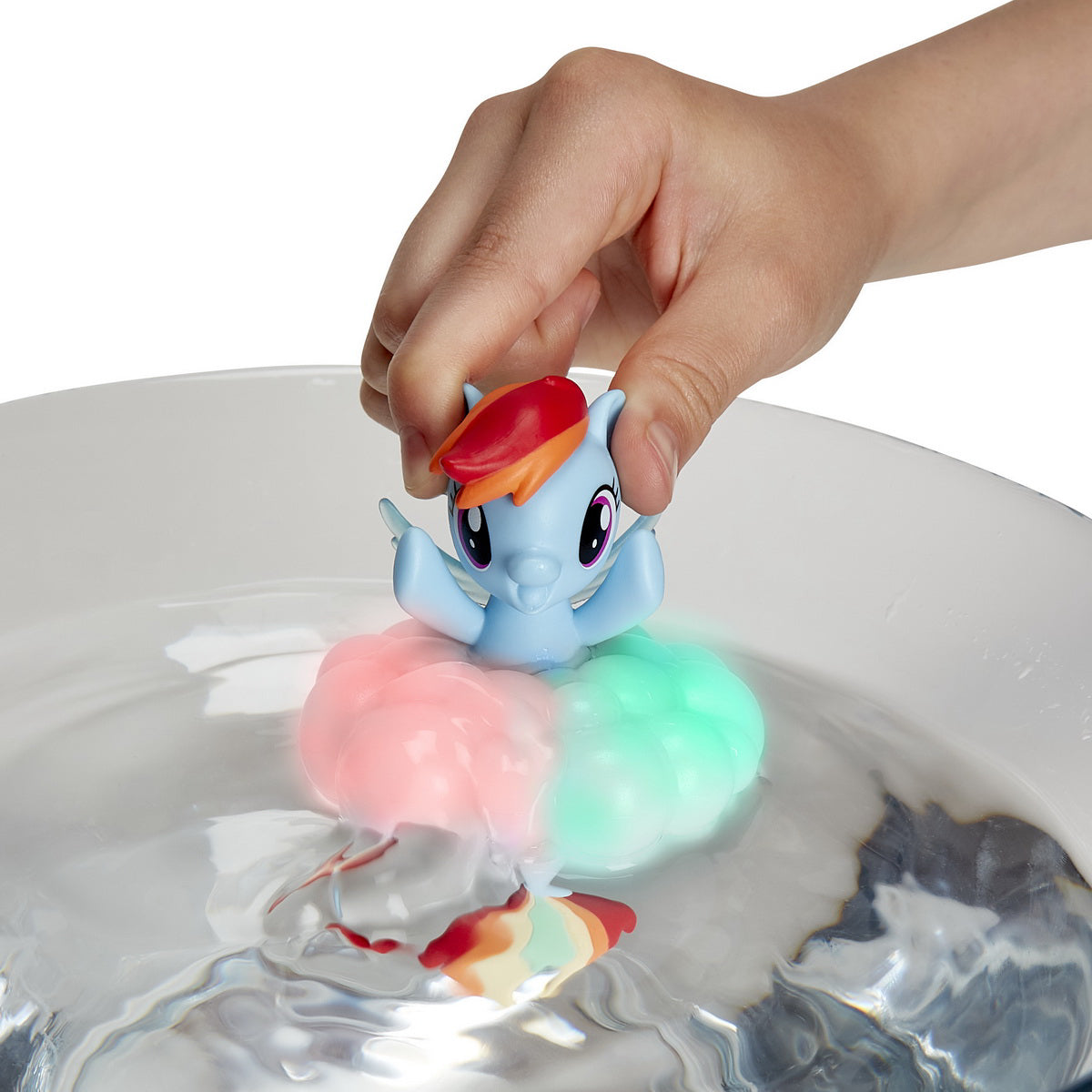 PONEI SIRENA RAINBOW DASH CU LUMINI CURCUBEU