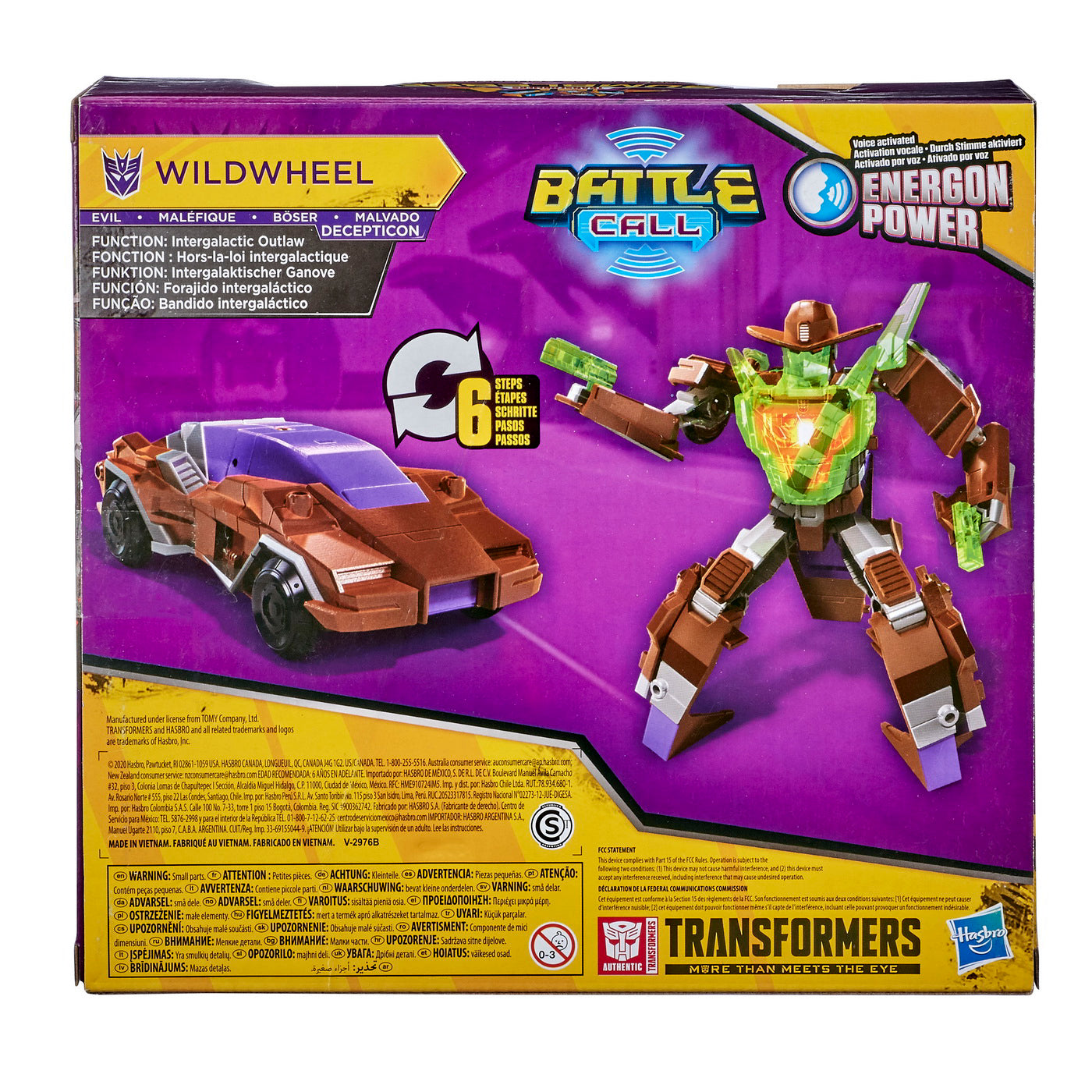 TRANSFORMERS ROBOT DECEPTICON WILDWHEEL BATTLE CALL TROOPER