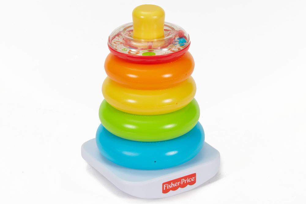 CONSTRUIESTE PIRAMIDA CU INELE FISHER PRICE