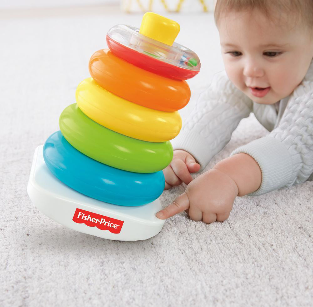 CONSTRUIESTE PIRAMIDA CU INELE FISHER PRICE