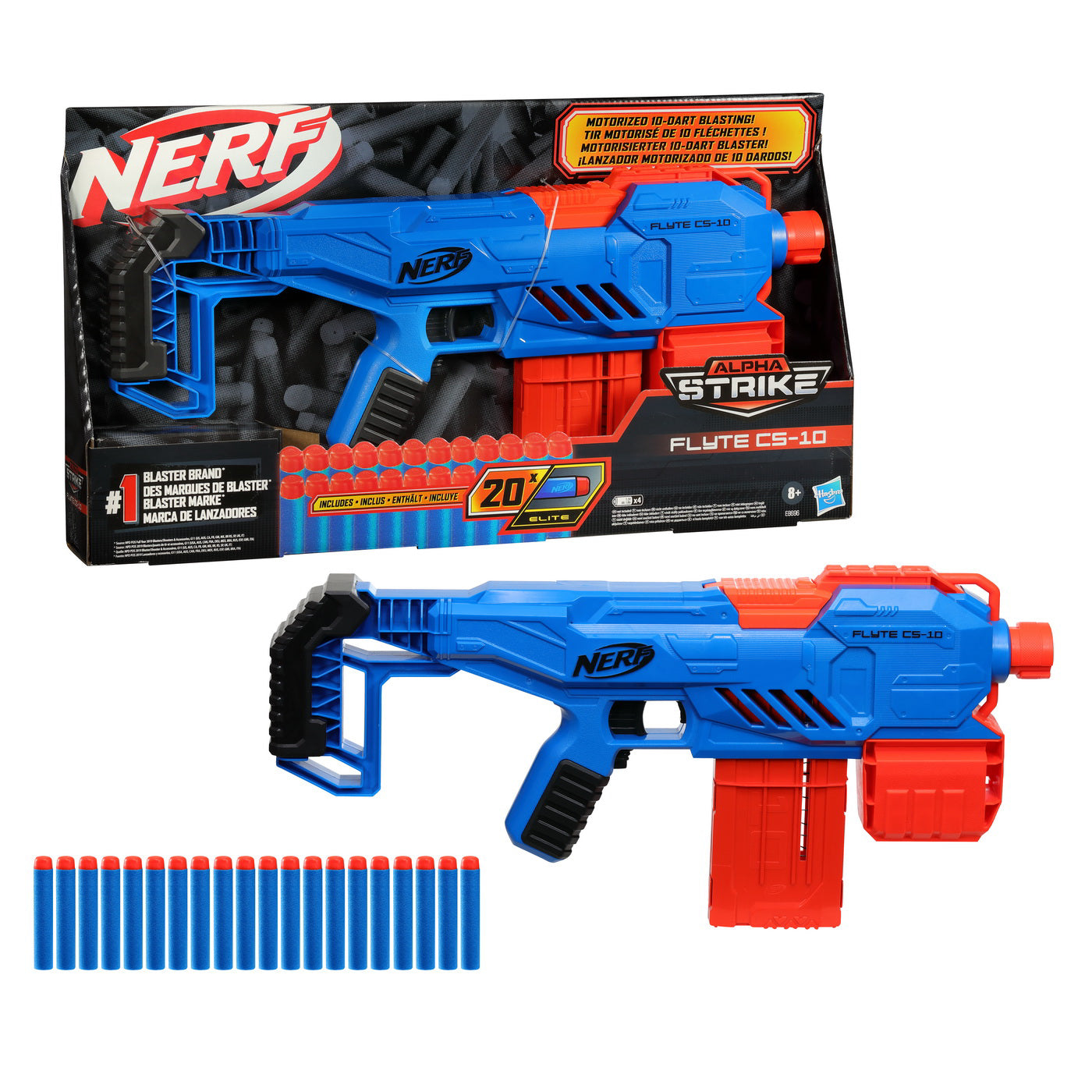 BLASTER NERF MOTORIZAT ALPHA STRIKE FLYTE CS-10