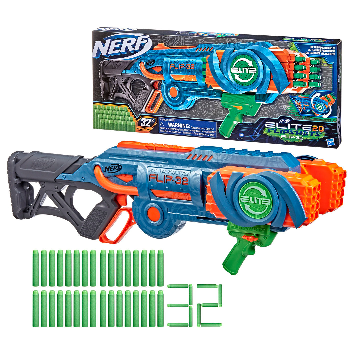 NERF BLASTER ELITE FLIP 32 CARTUSE