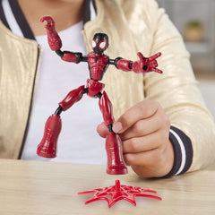 SPIDERMAN FIGURINA FLEXIBILA CU MOTOCICLETA